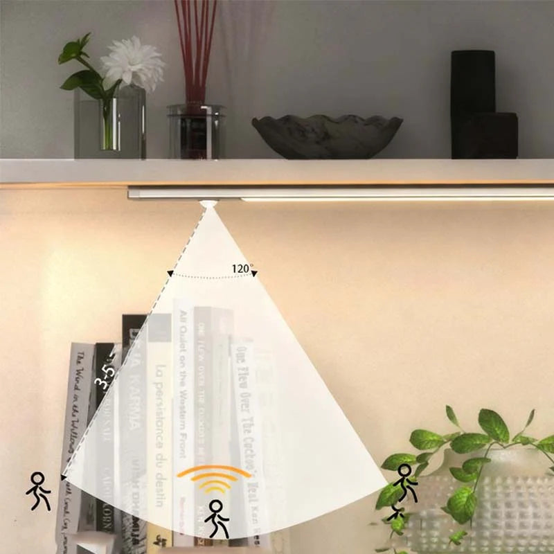 Magnetic Motion Sensor Light Bar with Battery Display