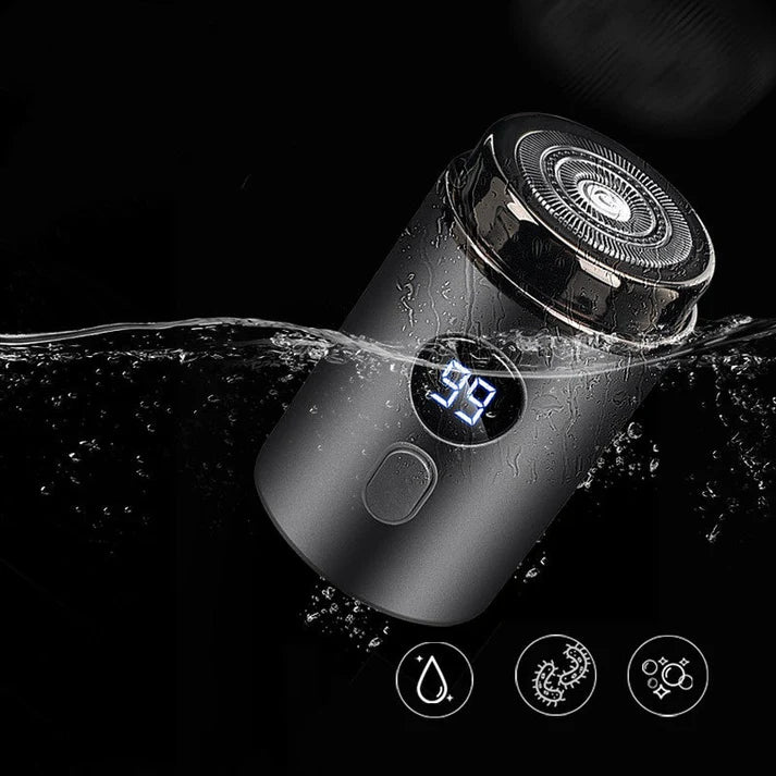 Men’s Powerful Mini Electric Shaver with Digital Display