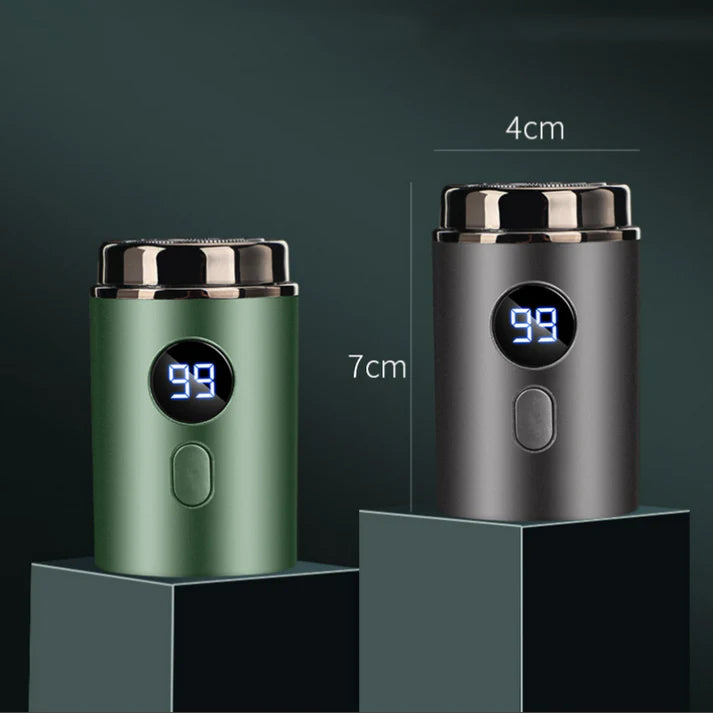 Men’s Powerful Mini Electric Shaver with Digital Display