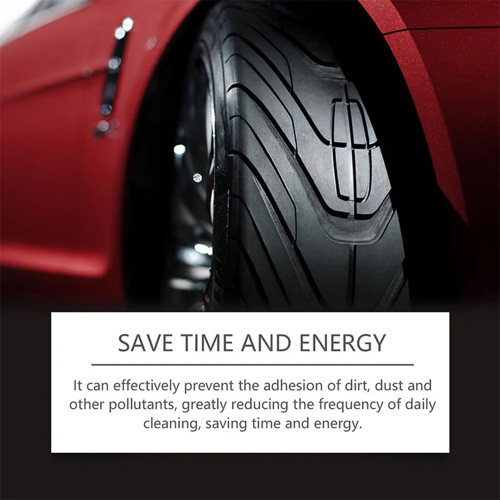 ✨ Tire wax – restores black gloss, blocks UV, repels dirt
