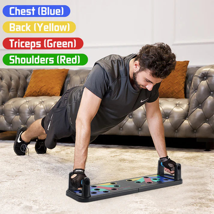 💪 Multifunctional foldable push-up board – Transform your workout anytime, anywhere! 🏋️‍♂️