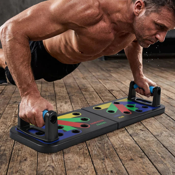 💪 Multifunctional foldable push-up board – Transform your workout anytime, anywhere! 🏋️‍♂️