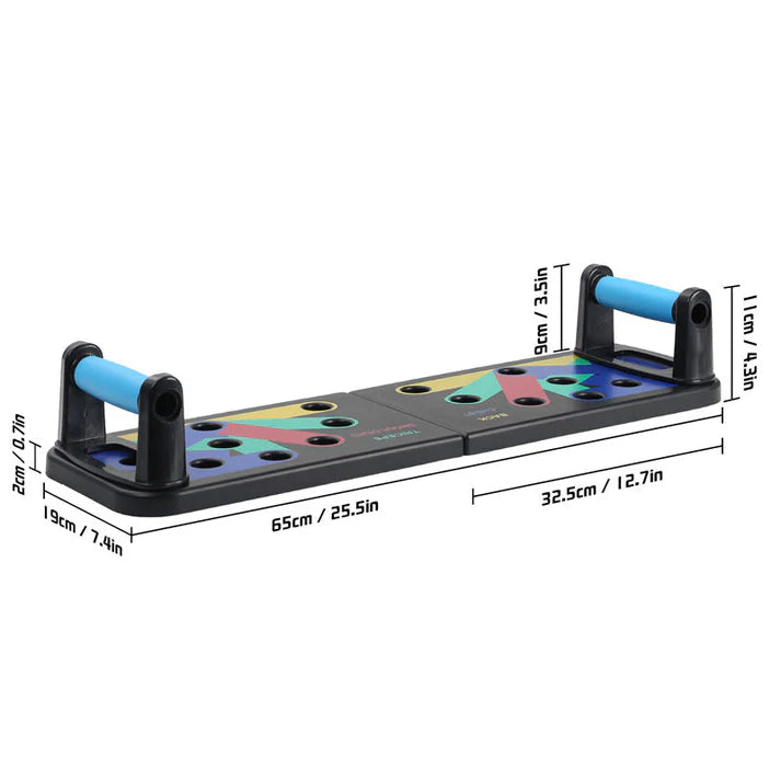 💪 Multifunctional foldable push-up board – Transform your workout anytime, anywhere! 🏋️‍♂️