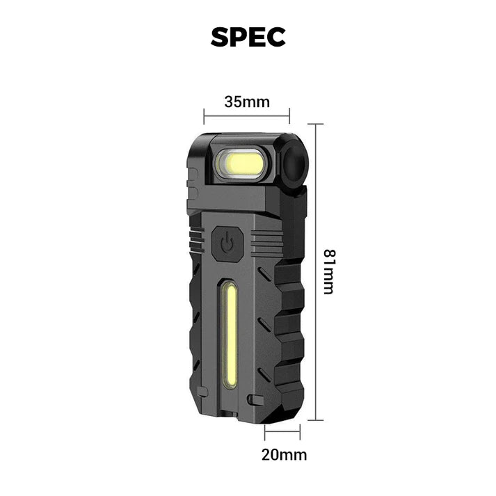 💎 180° Rotating Head LED Work Light – Dual Beam, Magnetic Base & USB-C Rechargeable