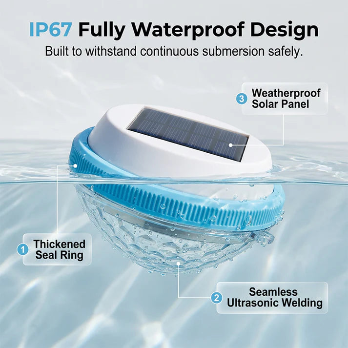 🏃‍♂️LED Solar Floating Pool Light