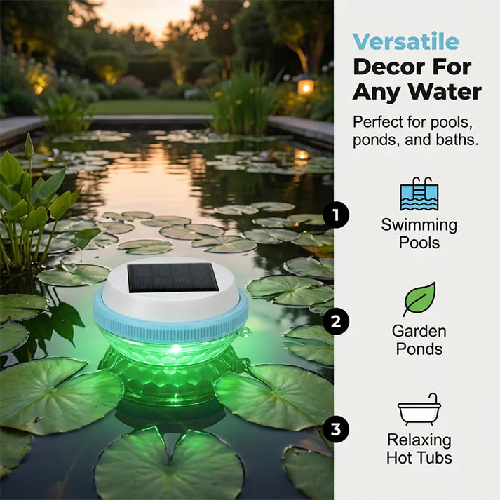 🏃‍♂️LED Solar Floating Pool Light