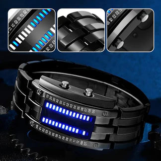 Men's Binary LED Watch