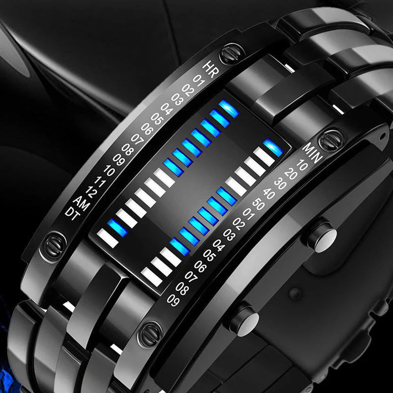 Men's Binary LED Watch