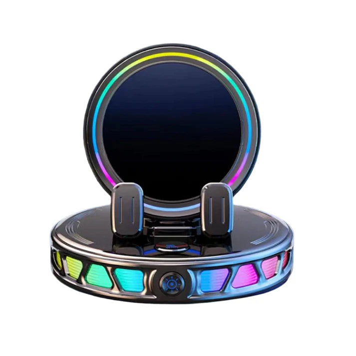 📱 RGB Car Phone Mount ✅ Auto-Clamping & Wireless Charging | Safe One-Hand Driving 🚗