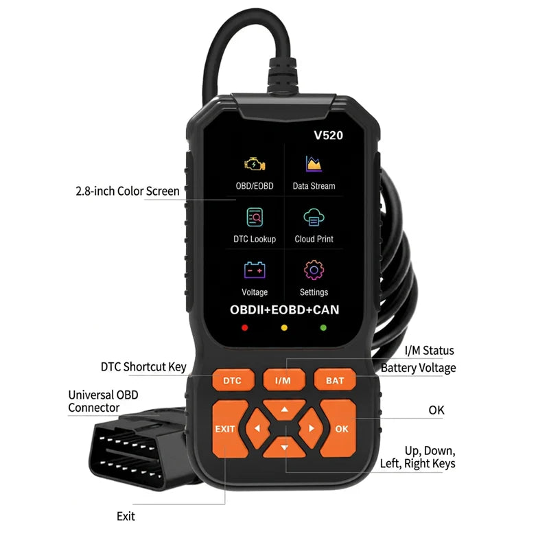 🔥Universal OBD2 Scanner Car Code Reader