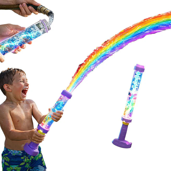 LED water gun with pump mechanism that glows in the dark