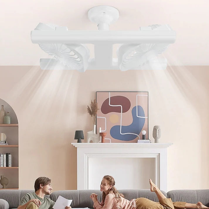 2-in-1 LED Ceiling Fan Light – Dual Cooling, Ultra Bright, Tool-Free Install 🌀
