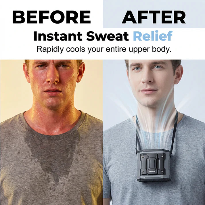 🌞 High-Speed Portable Waist Clip Cooling Fan