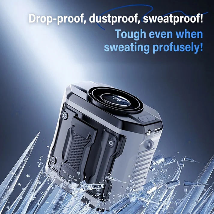 🌞 High-Speed Portable Waist Clip Cooling Fan