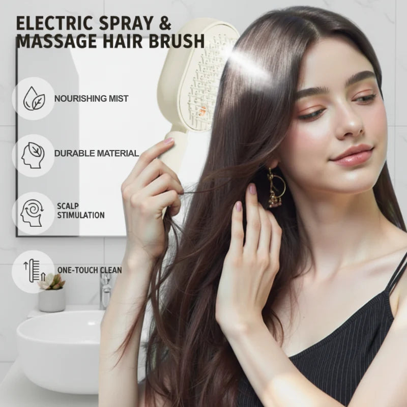 Scalp Massager Comb 💆‍♀️ – Self-Cleaning 🧼
