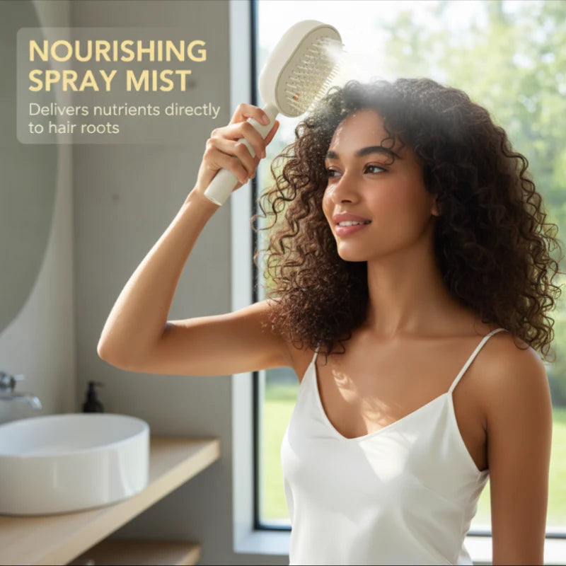 Scalp Massager Comb 💆‍♀️ – Self-Cleaning 🧼