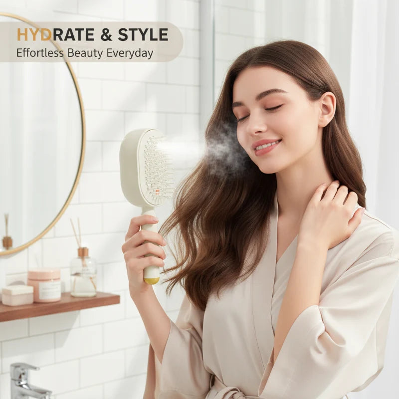 Scalp Massager Comb 💆‍♀️ – Self-Cleaning 🧼