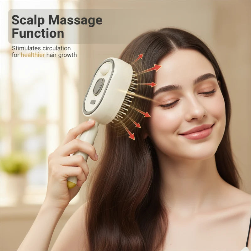 Scalp Massager Comb 💆‍♀️ – Self-Cleaning 🧼