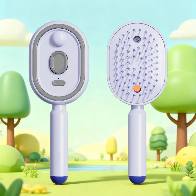 Scalp Massager Comb 💆‍♀️ – Self-Cleaning 🧼
