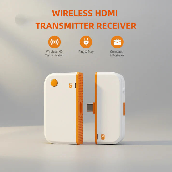 🖥️➡️📺 Wireless HDMI Transmitter Receiver – Mirror Anything, No WiFi Needed Ideal for Home Office & Conference 🏠💼⚡