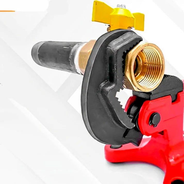 Portable Pipe Clamp with Self-Locking Mechanism – heavy-duty, lightweight, easy to use – ideal for pros & DIYers. 🛠️✨