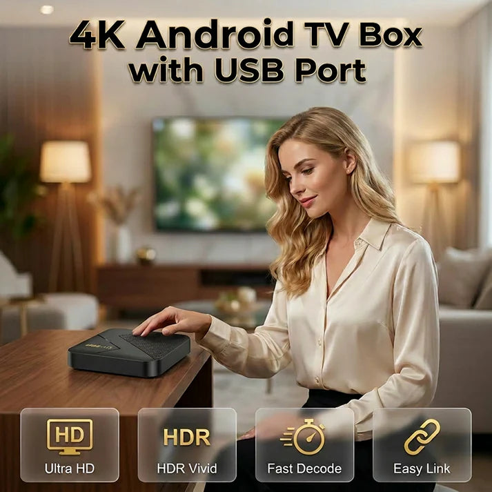 🍿 Smart Android TV Box with Bluetooth