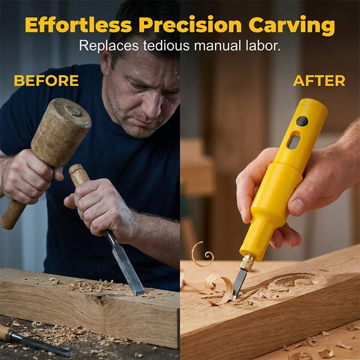 All-in-One Electric Carving Tool Set – 50% OFF! Precise, powerful, versatile – perfect for wood, linoleum & DIY projects.
