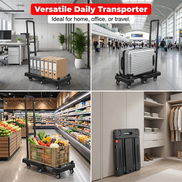 🛒 Heavy-Duty Folding Cart | Lightweight at 3.1 kg with High Load Capacity