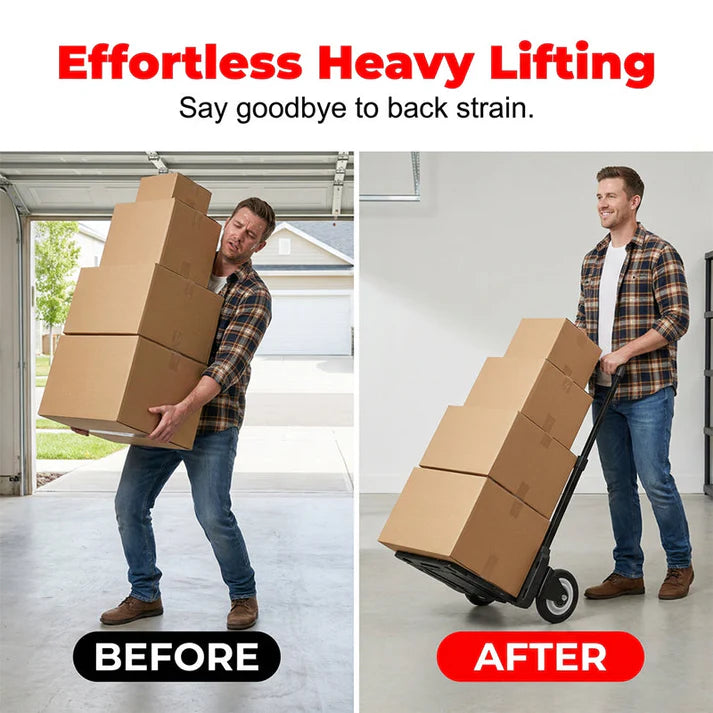 🛒 Heavy-Duty Folding Cart | Lightweight at 3.1 kg with High Load Capacity